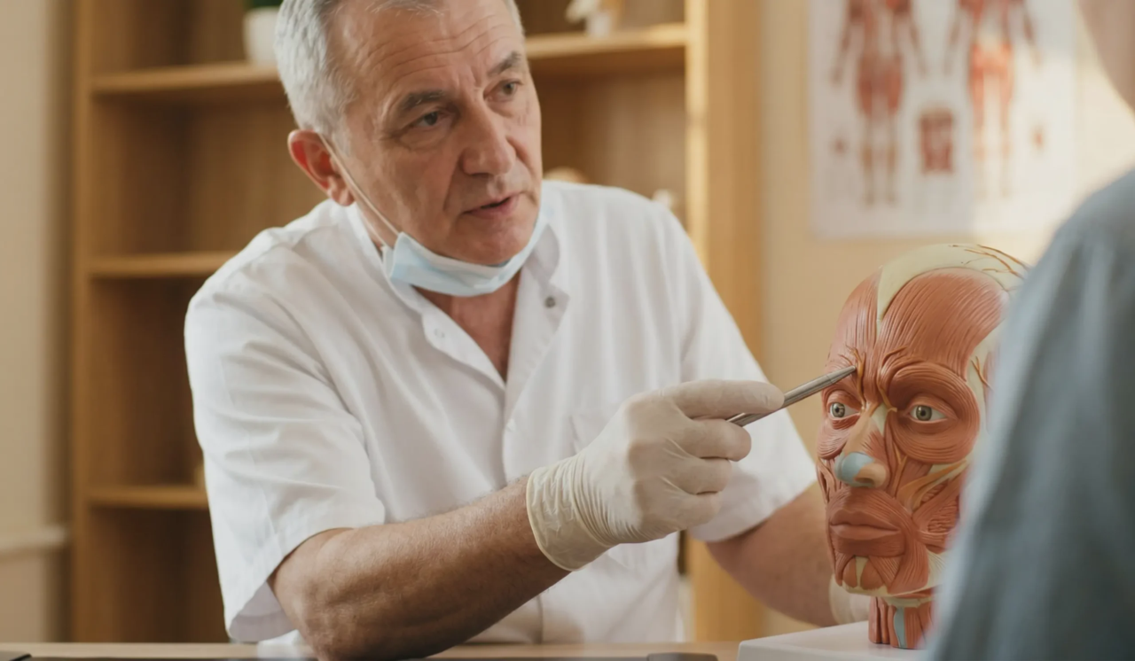 anatomical model ear nerves explanation