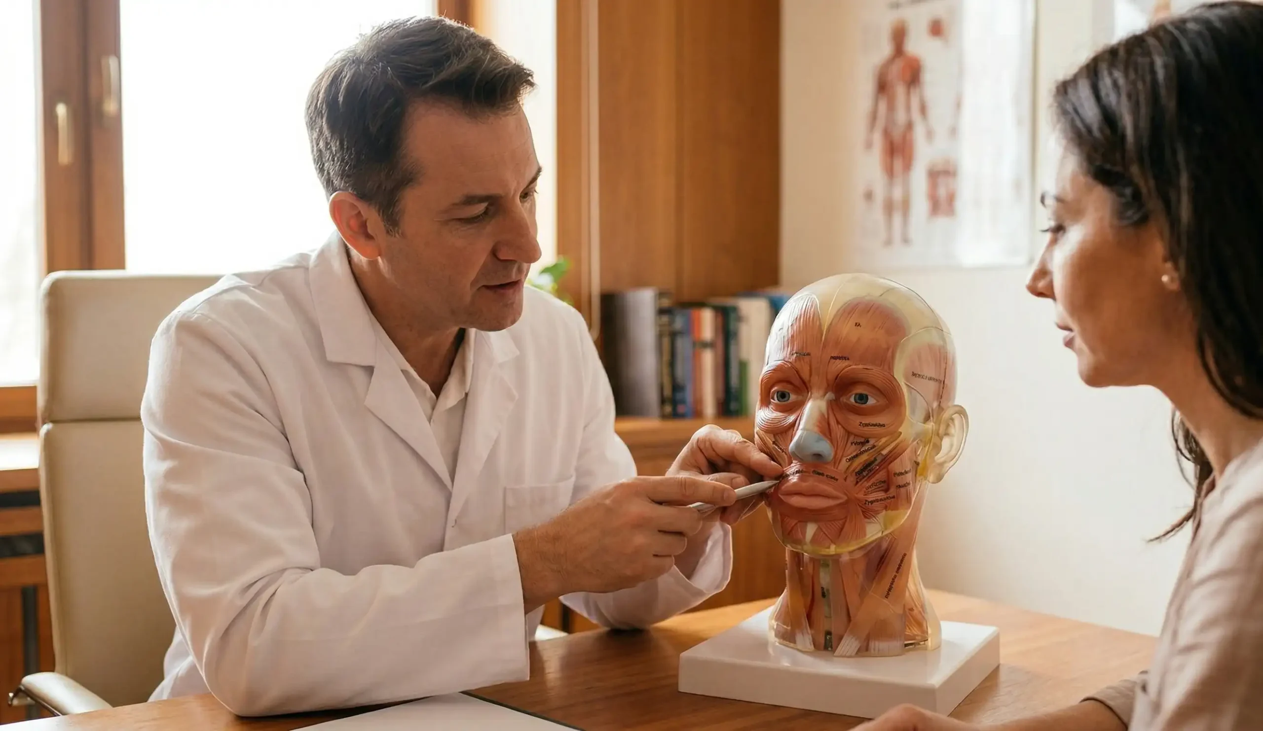 anatomical model joker smile facelift explanation