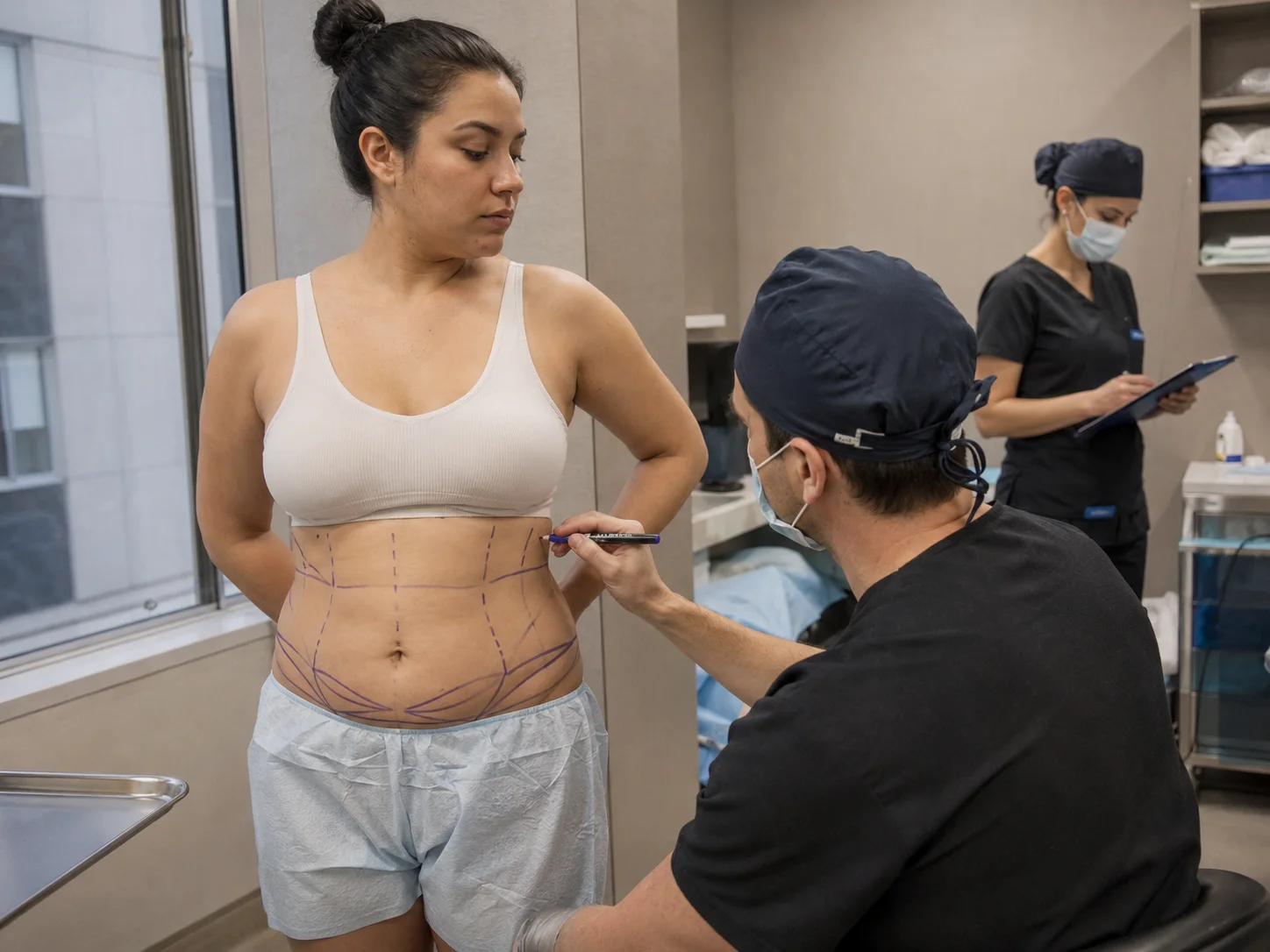 360 liposuction surgery day