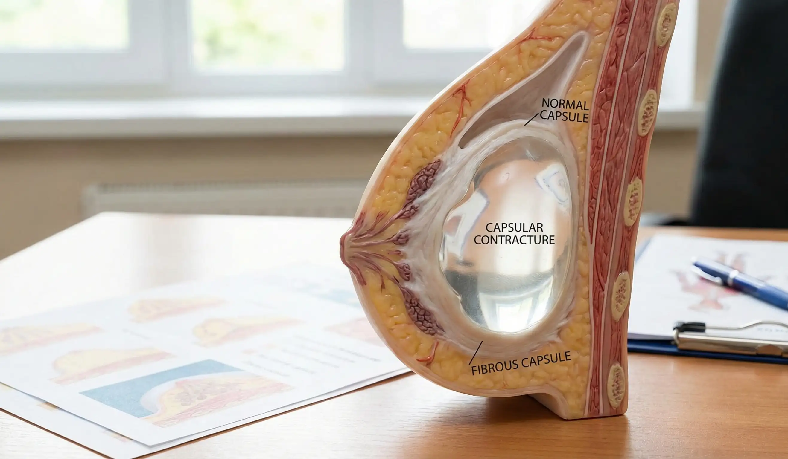 modello anatomico del seno per contrattura capsulare