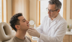chin liposuction scar clinical exam