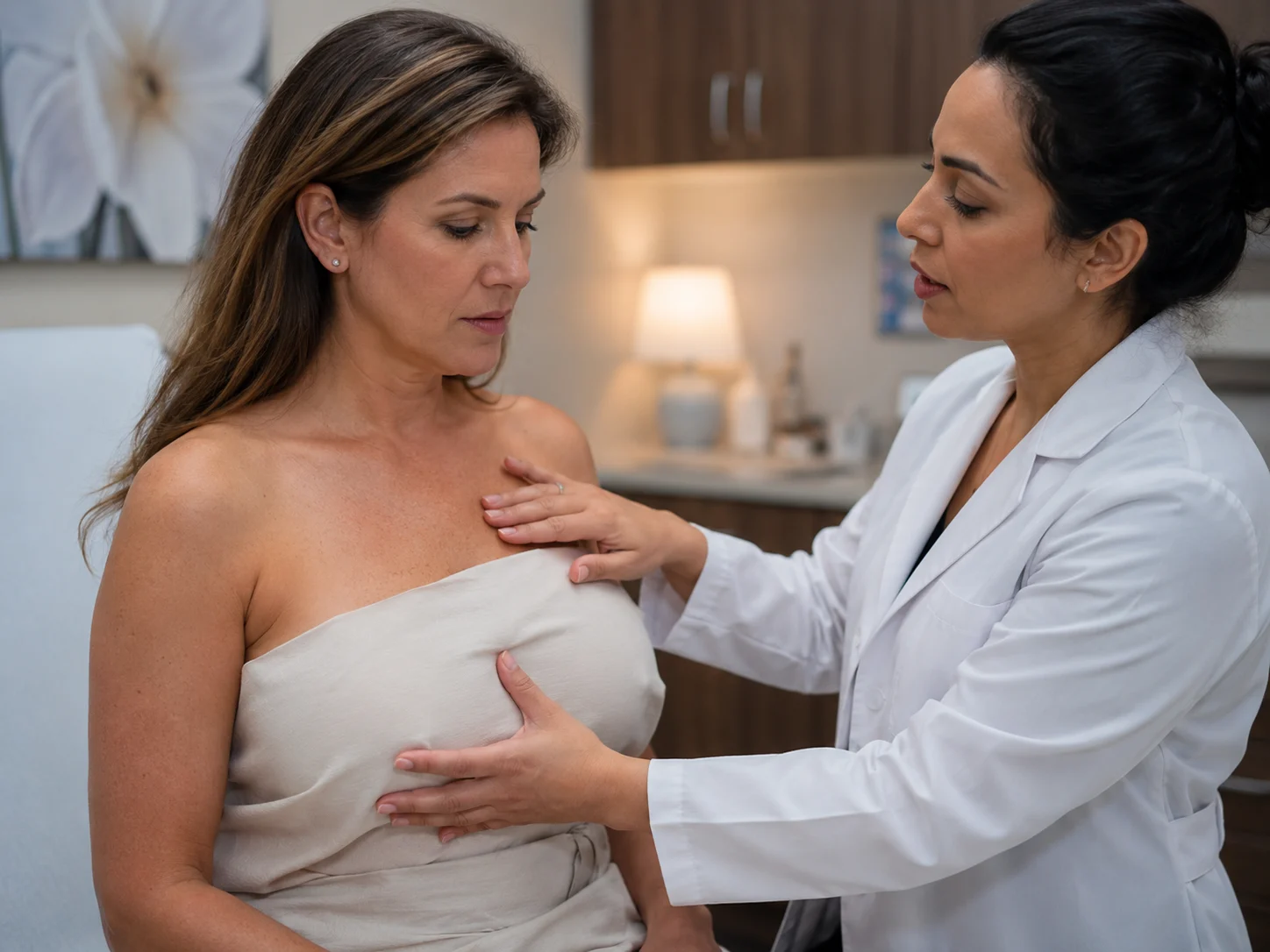 breast implant clinical examination