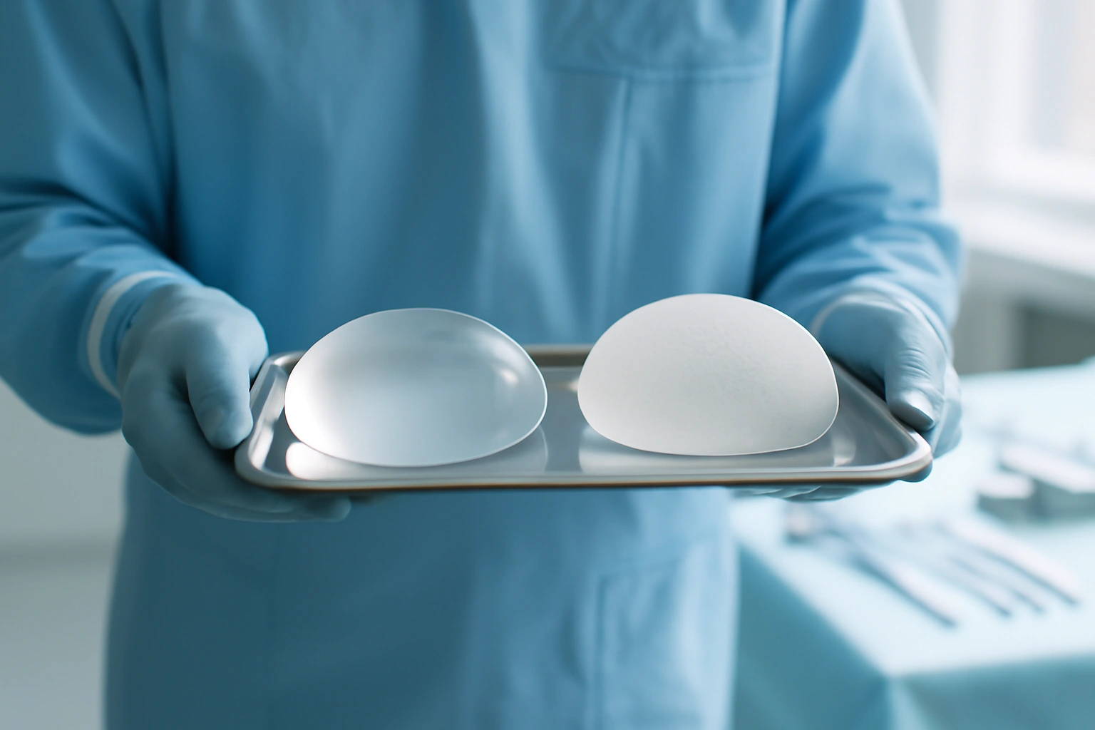 two breast implants