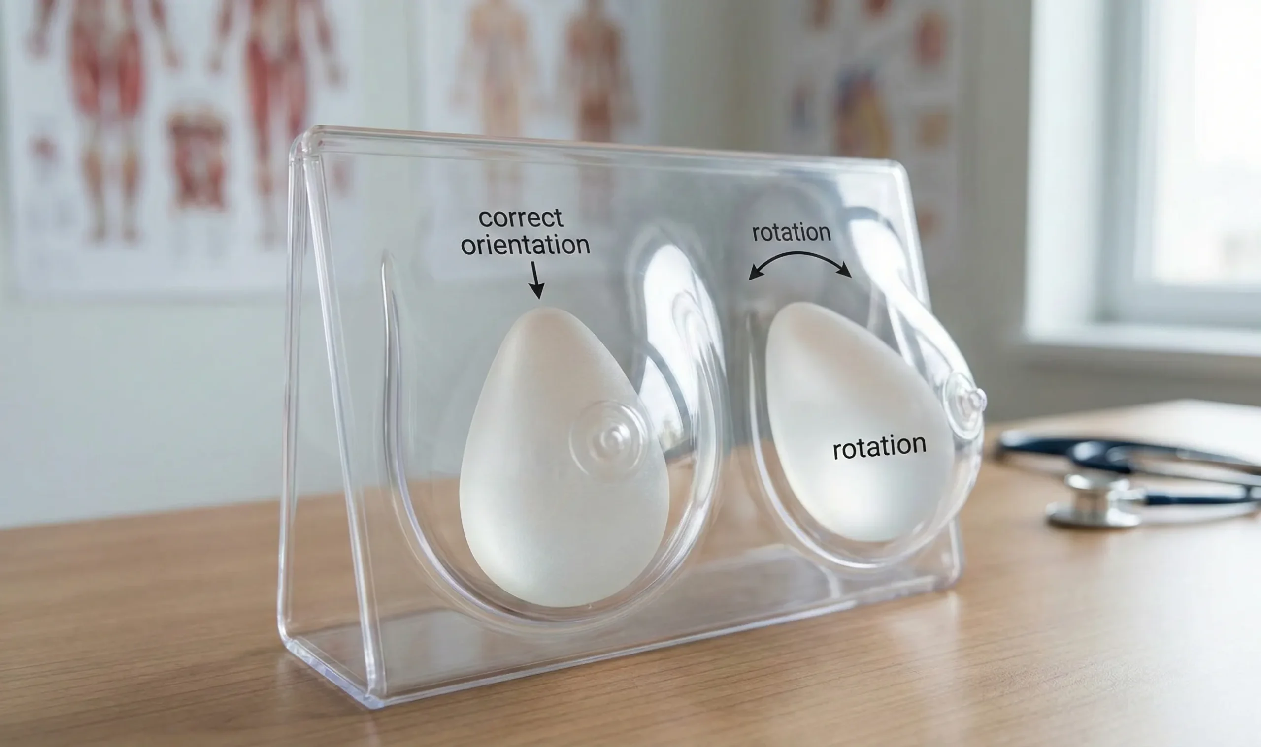 preventing teardrop implant rotation strategies