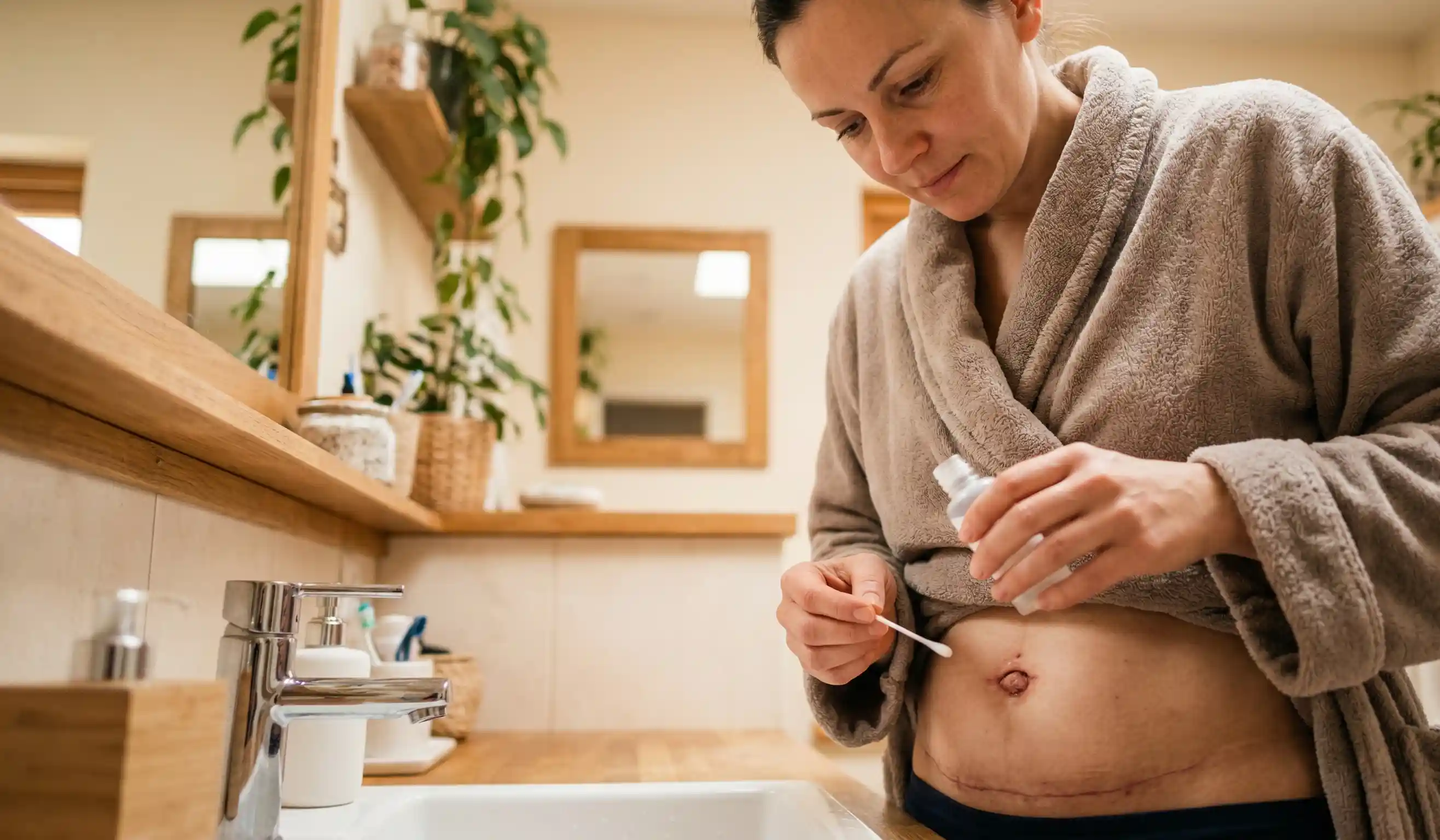 tummy tuck belly button cleaning