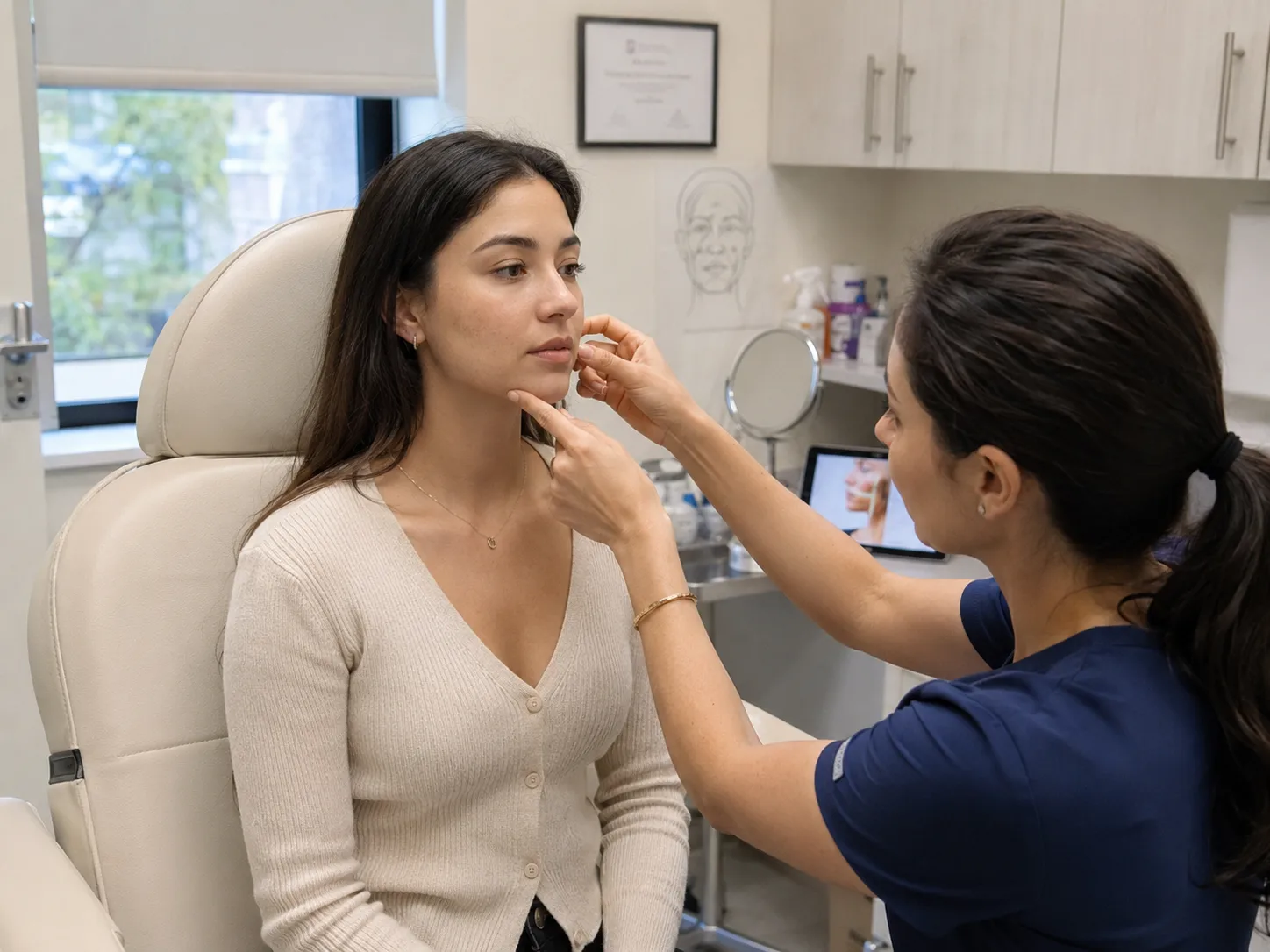 buccal fat removal cheek assessment