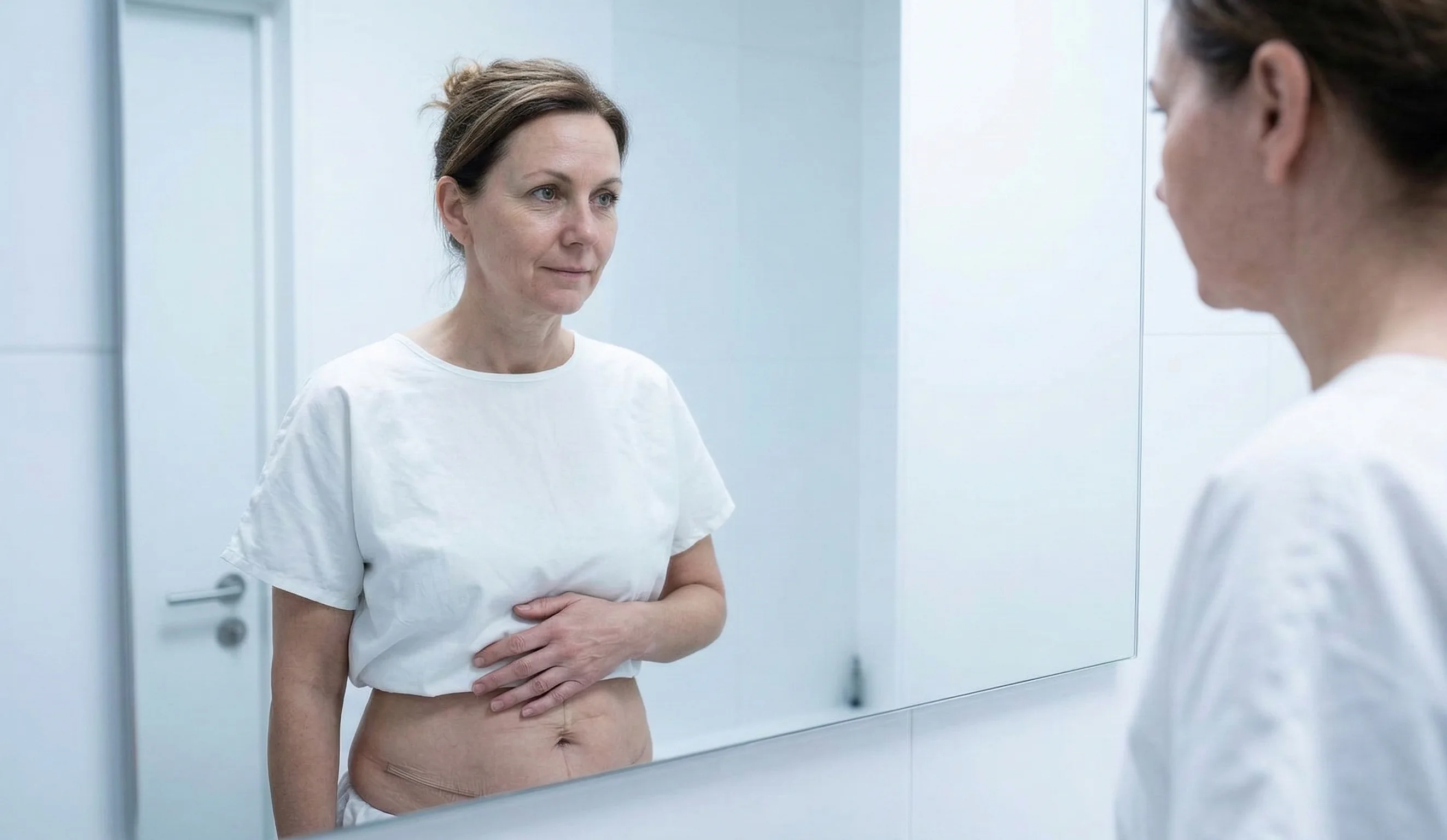 tummy tuck pregnancy reflection