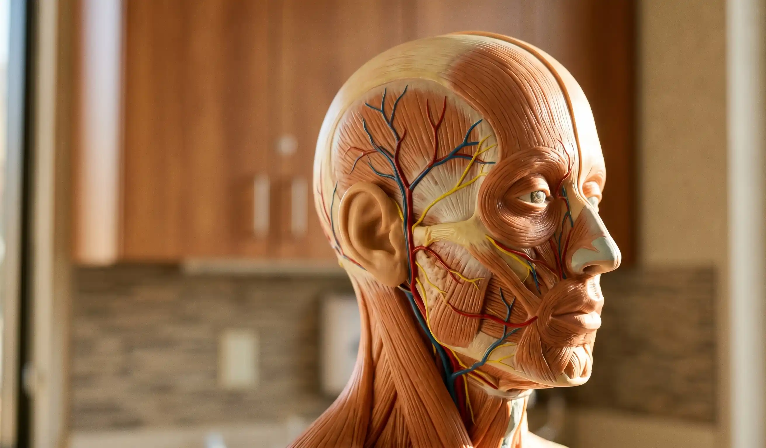 temporal facelift anatomical model