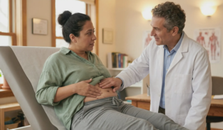 doctor examining gastric sleeve patient carbonation concern