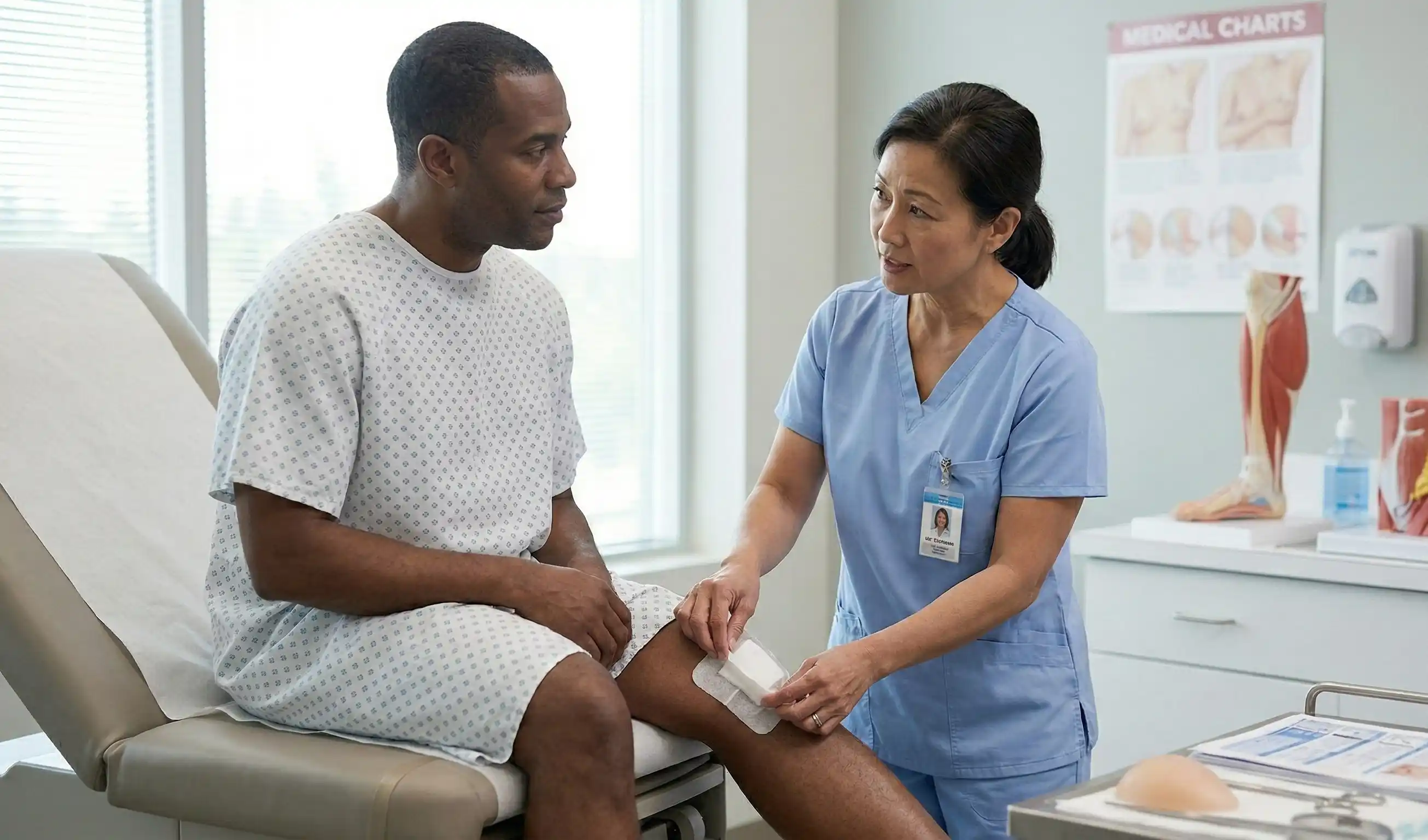 clinical liposuction burn dressing change