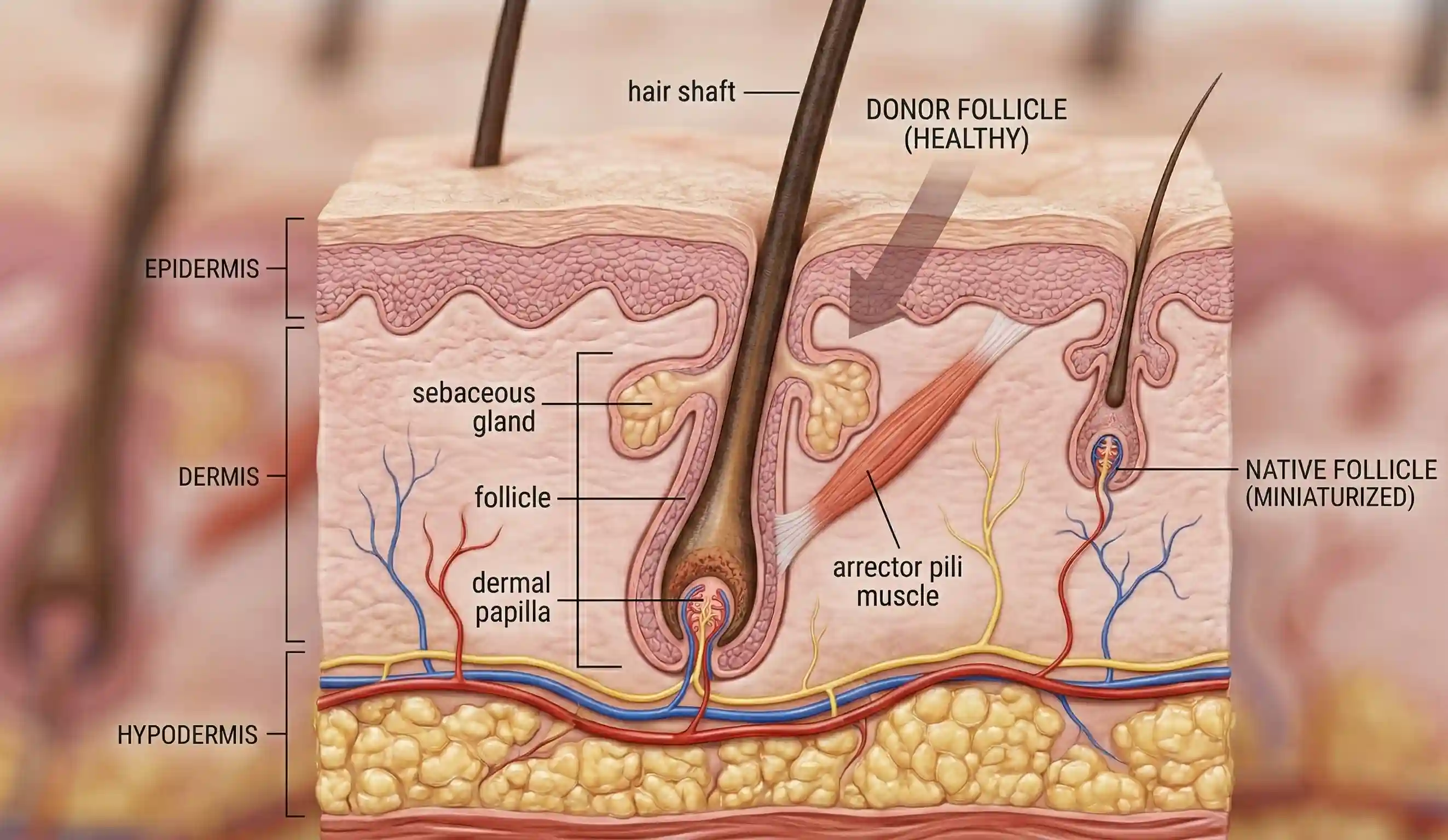 human scalp follicle unit anatomy