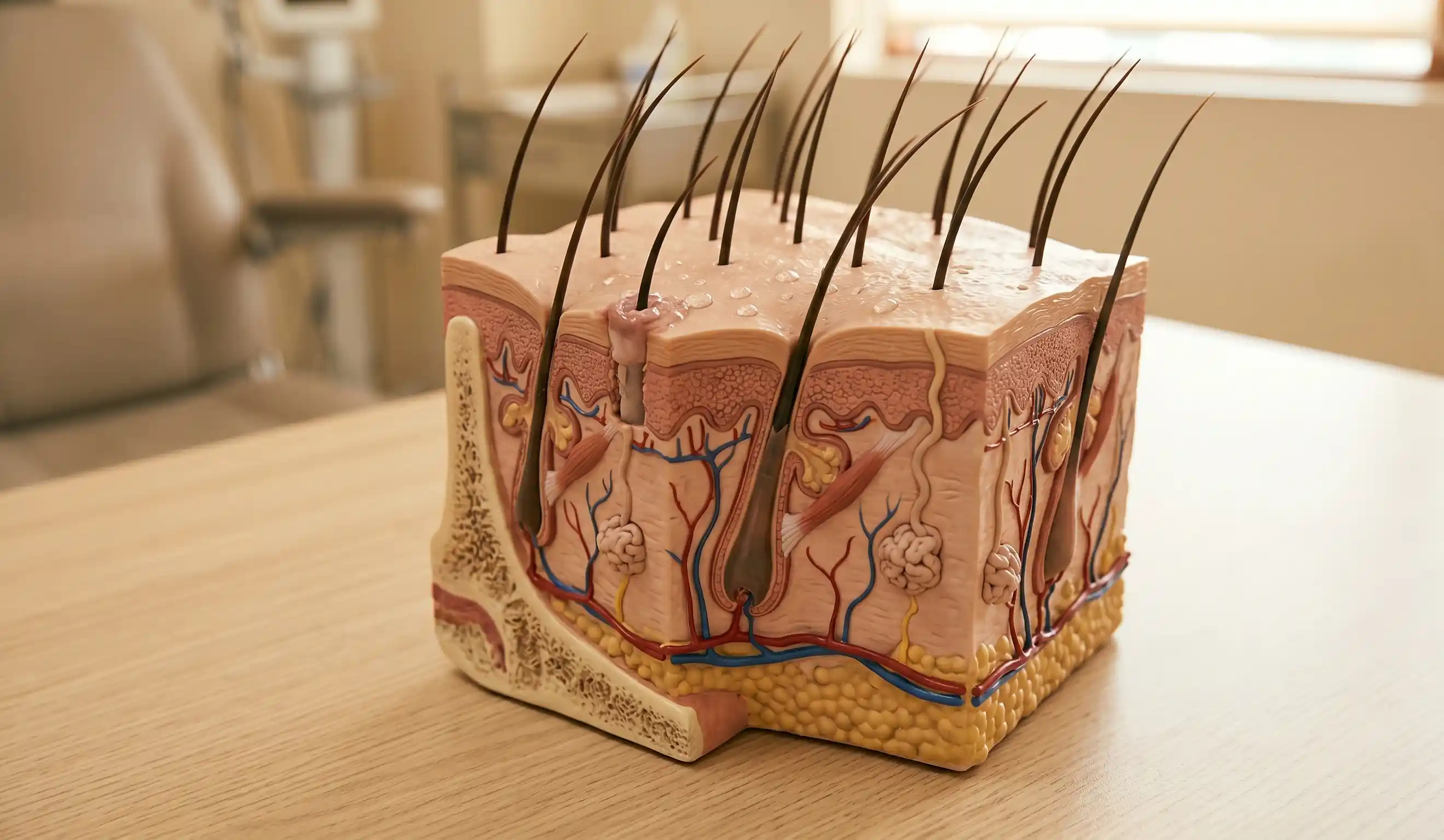 hair transplant graft ter anatomical model