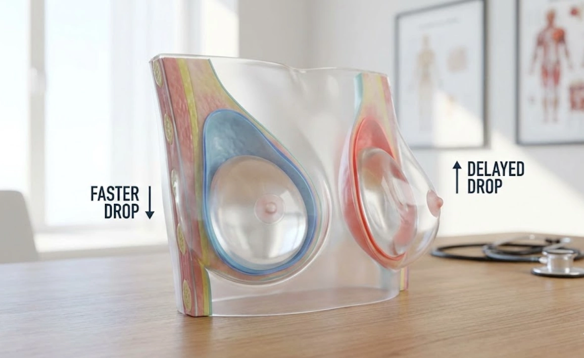 transparent 3d anatomical breast model