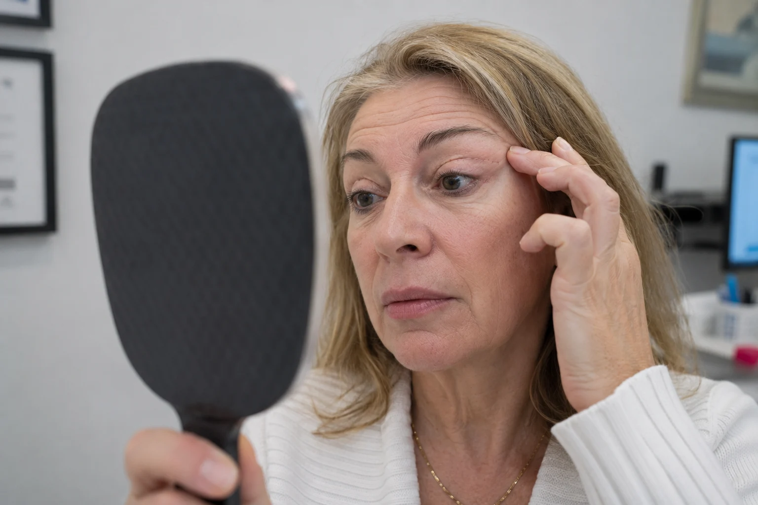 post blepharoplasty eyelid self check