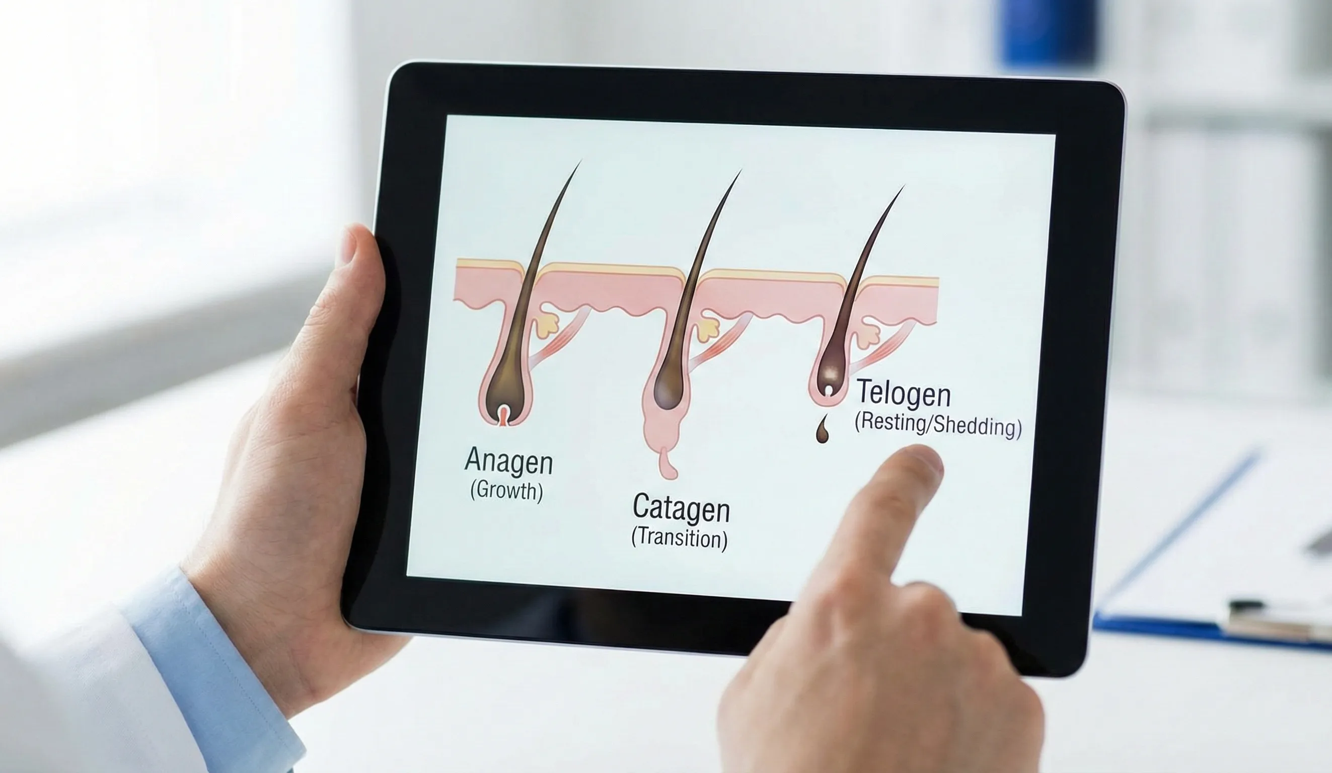 hair growth cycle diagram anagen catagen telogen