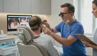 hair transplant donor site examination