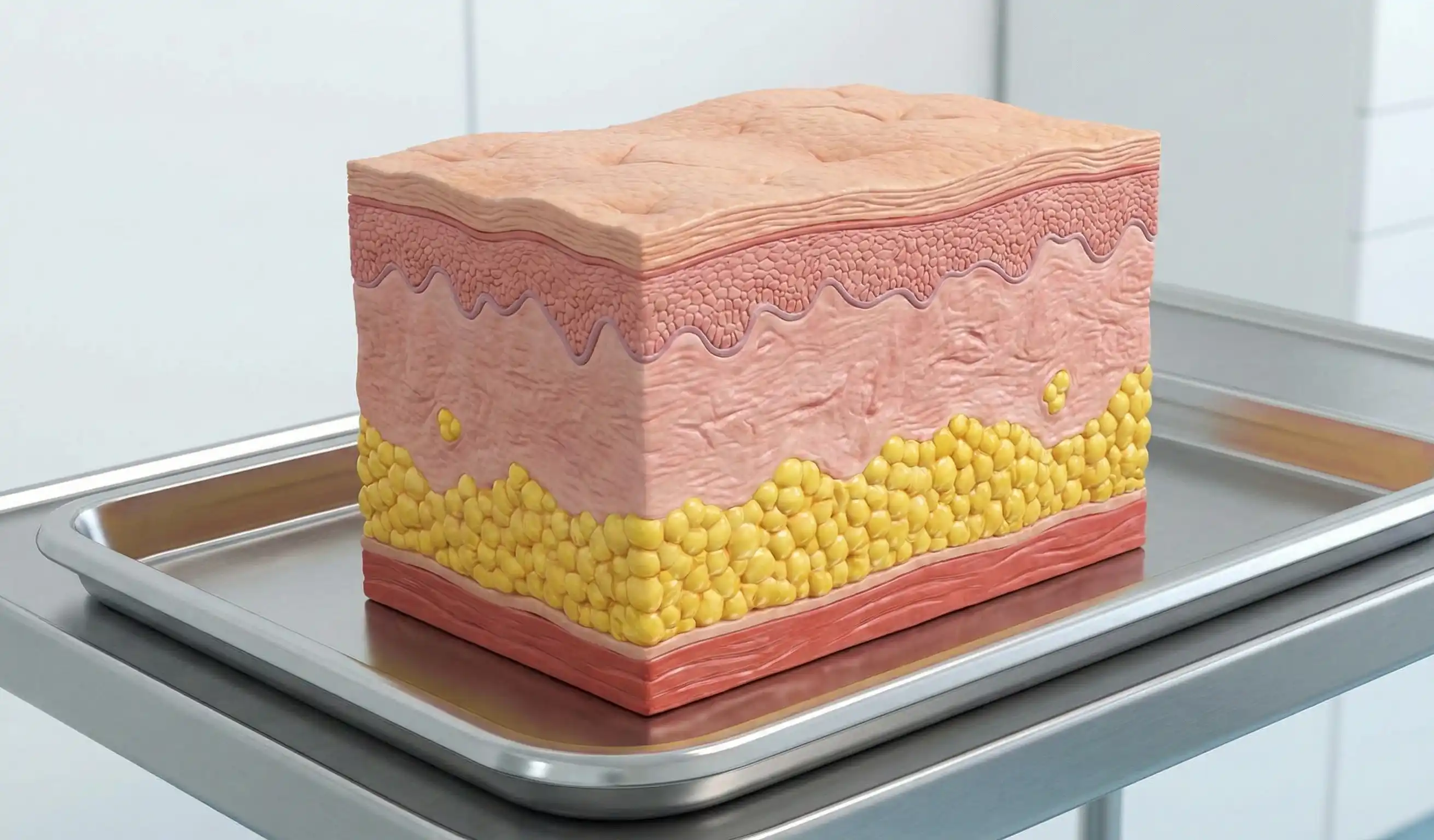 anatomical model skin fat layers
