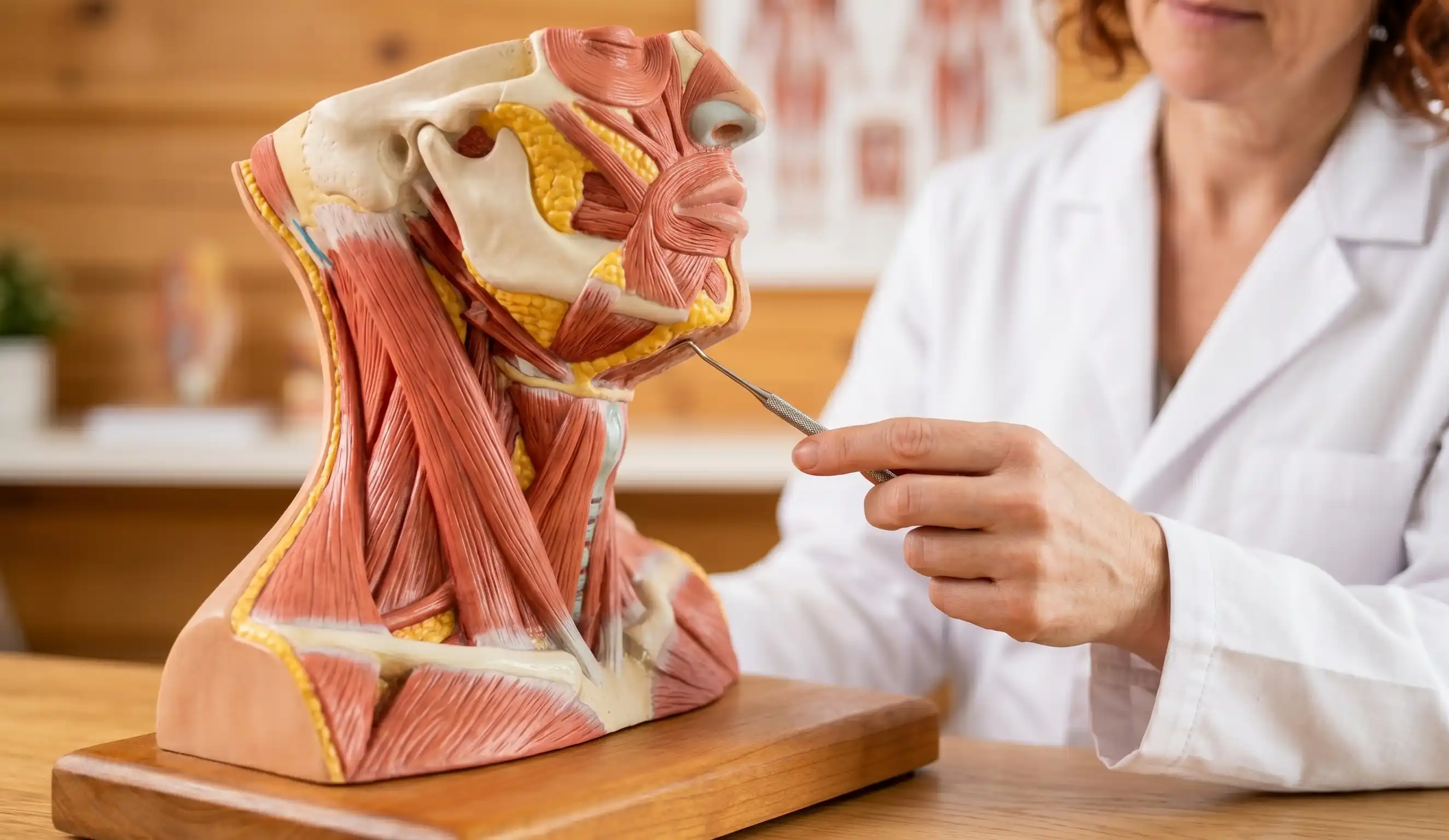 anatomical chin liposuction healing model