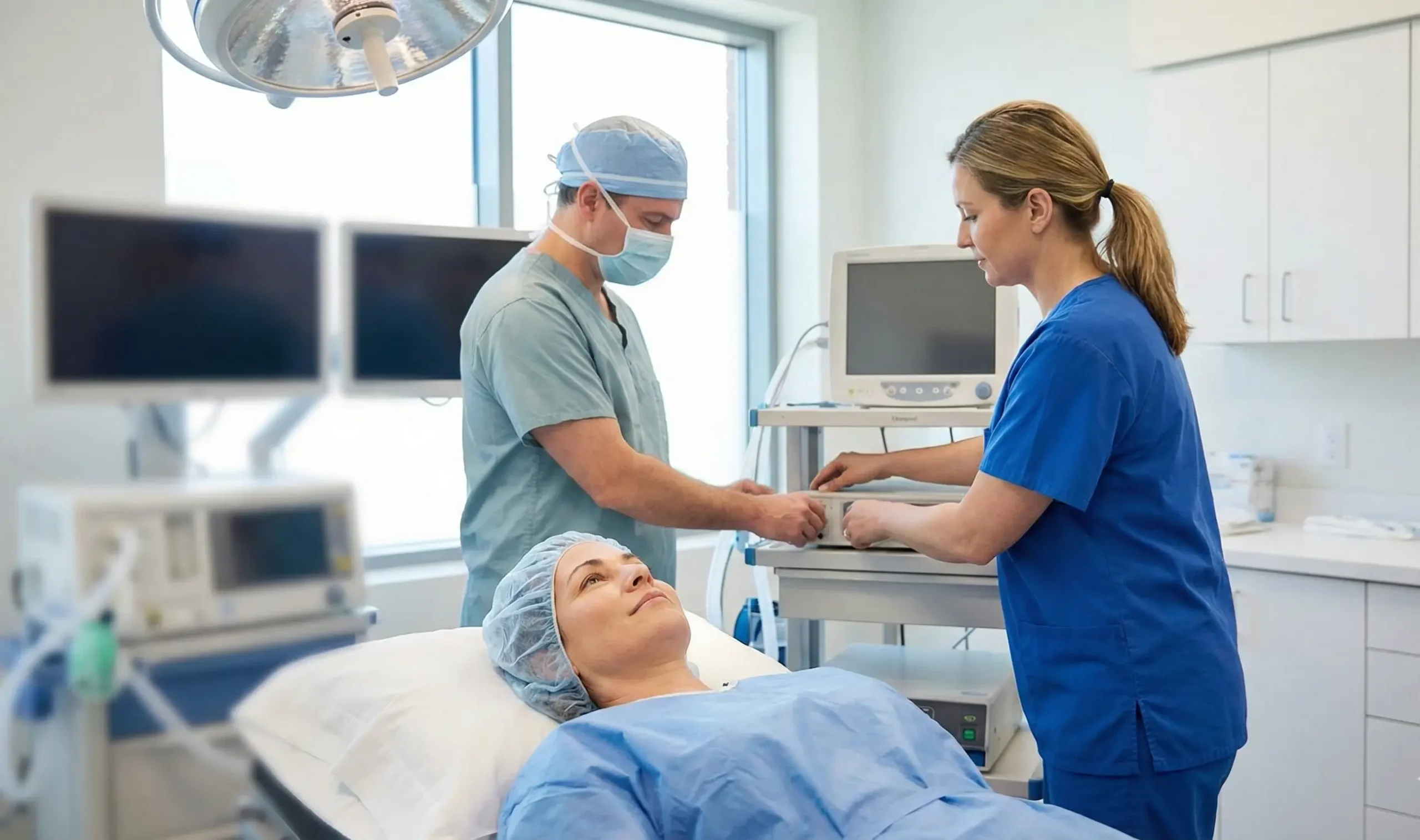 patient awake during blepharoplasty anesthesia