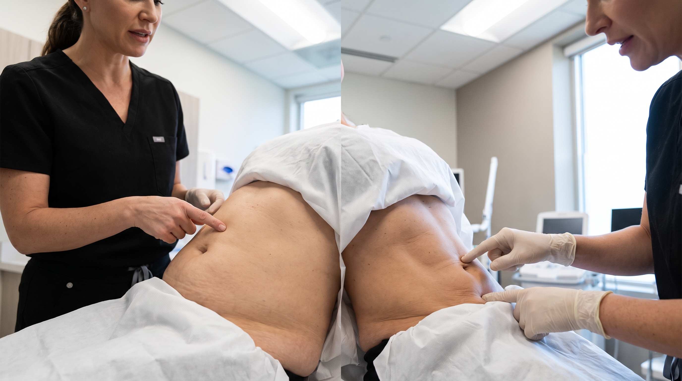 Body contouring addresses excess skin and fat removal, while body sculpting refines muscle definition.