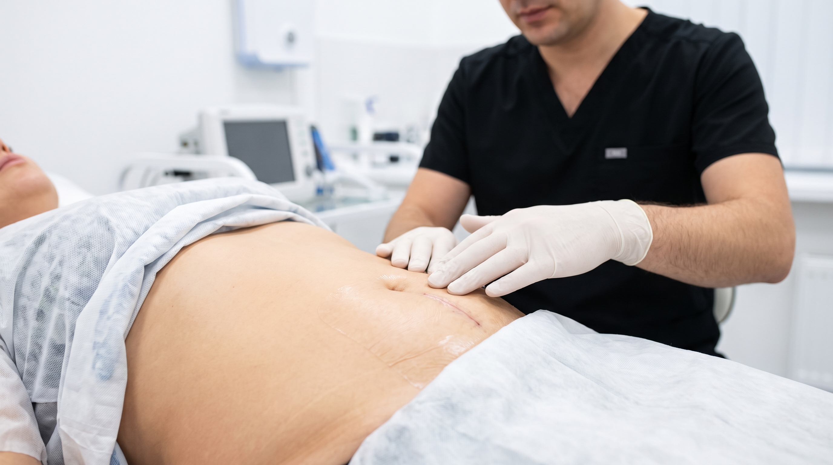 A person with a smooth, contoured physique, reflecting successful weight loss and body reshaping after bariatric surgery.
