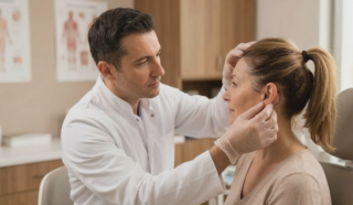 clinical facelift otoplasty examination