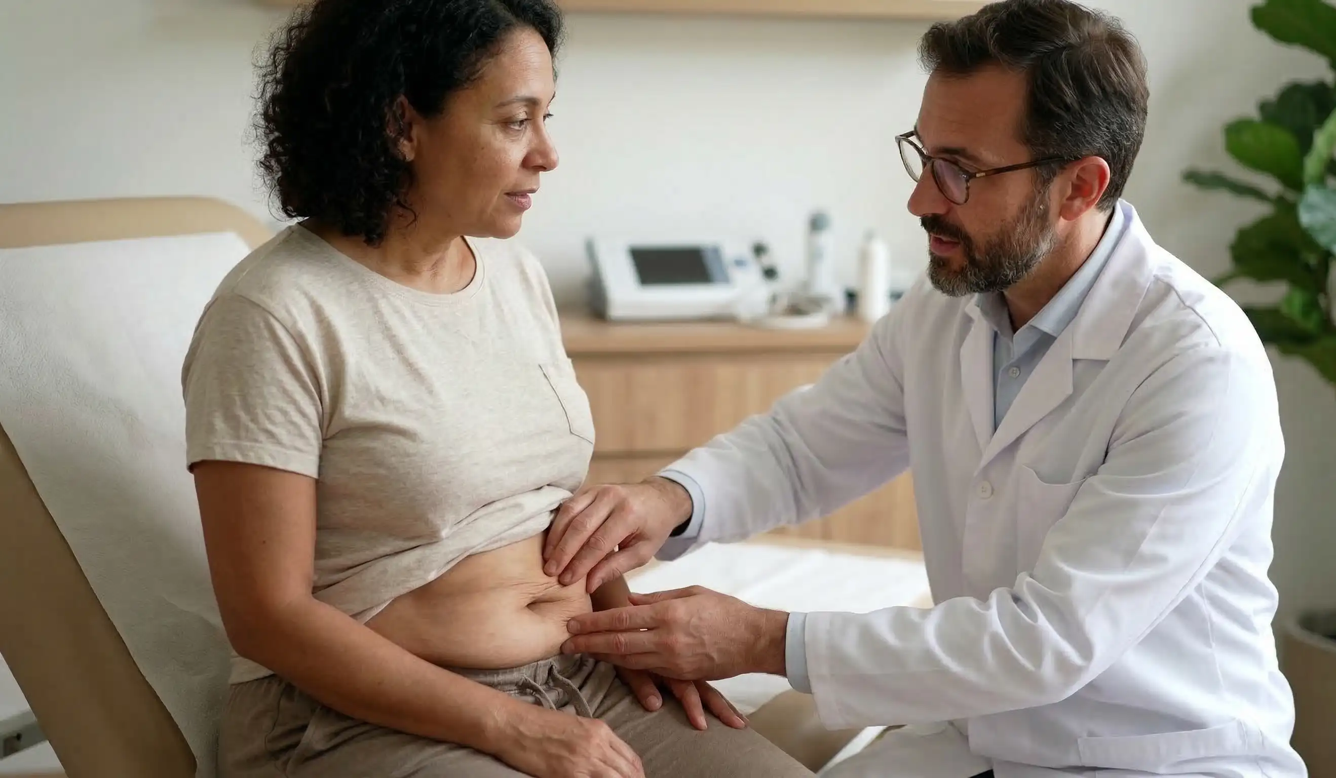 clinical mini tummy tuck consultation