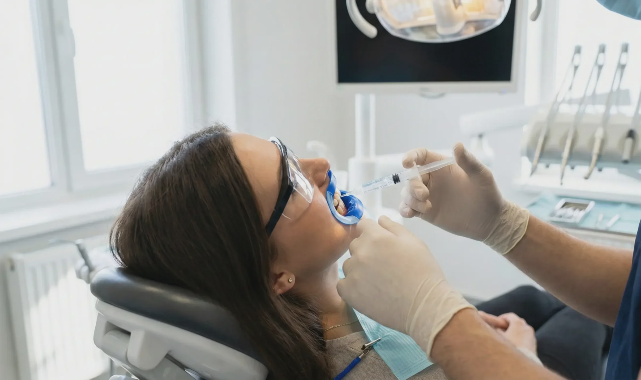 professional teeth whitening procedure