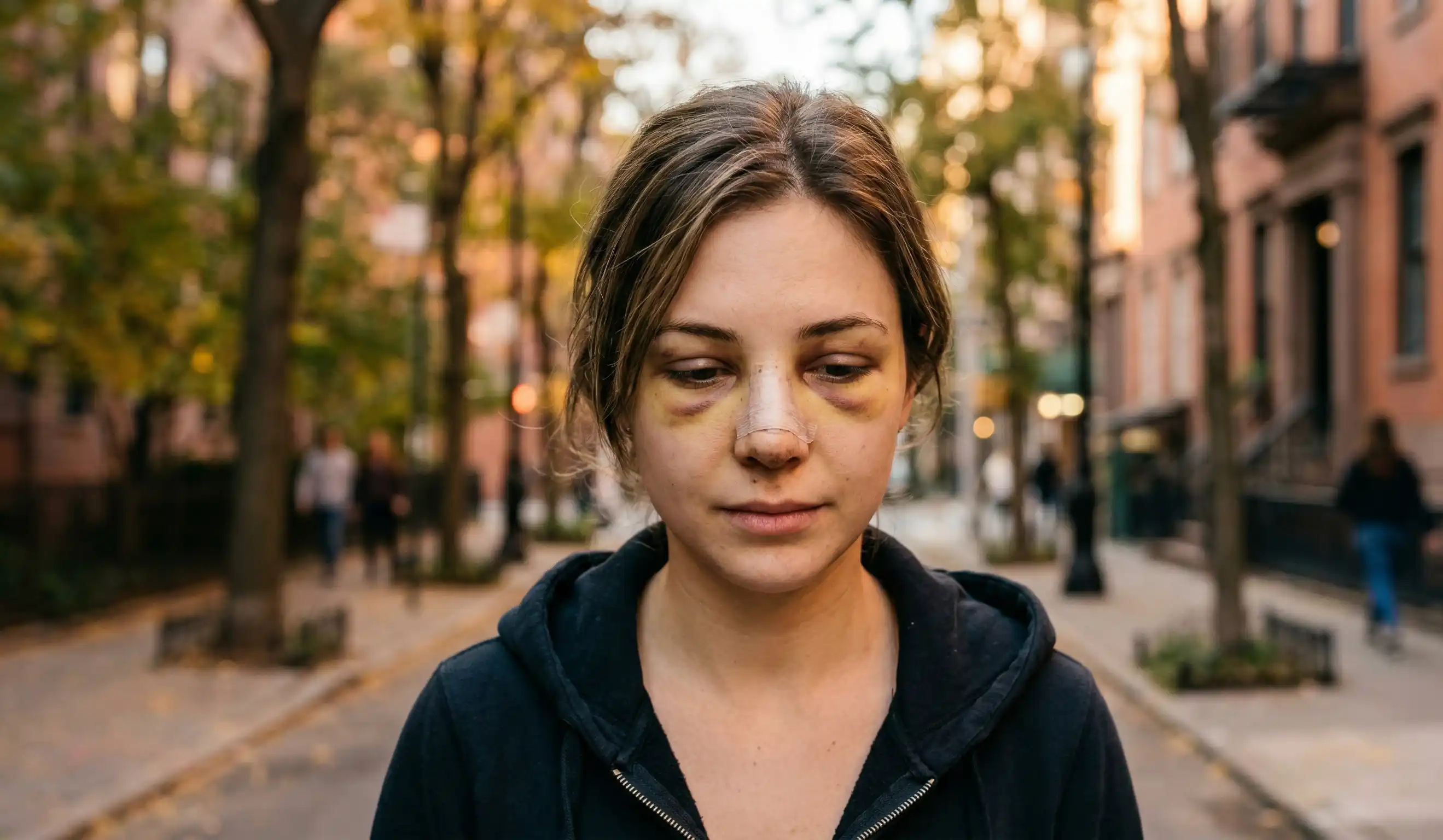 rhinoplasty black eyes
