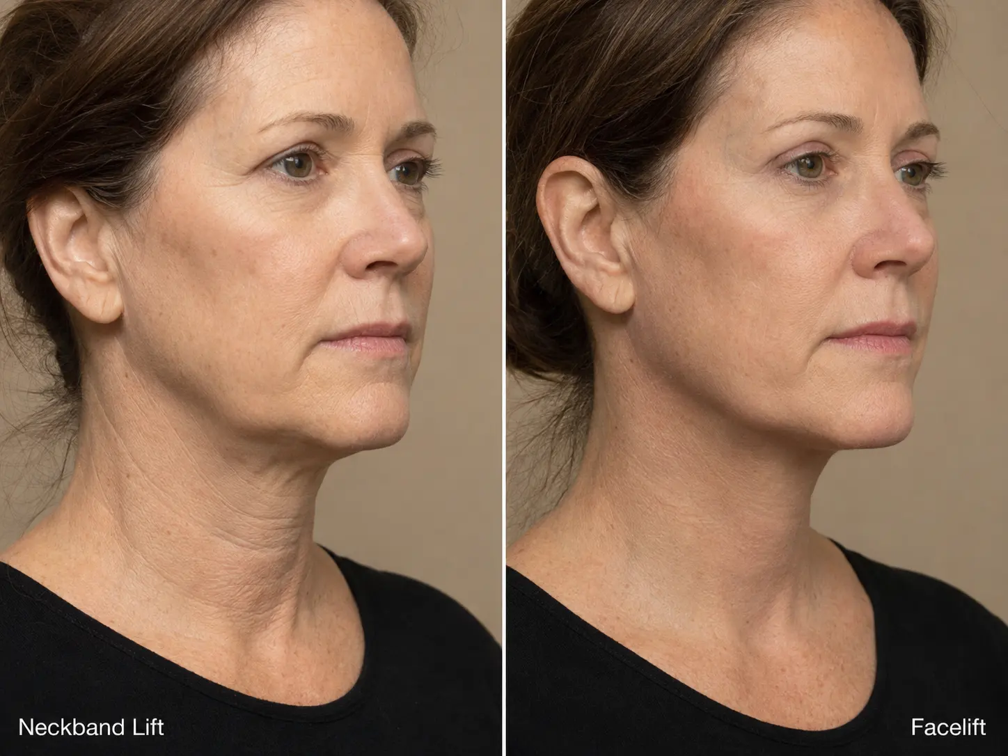 neck lift facial rejuvenation side profile