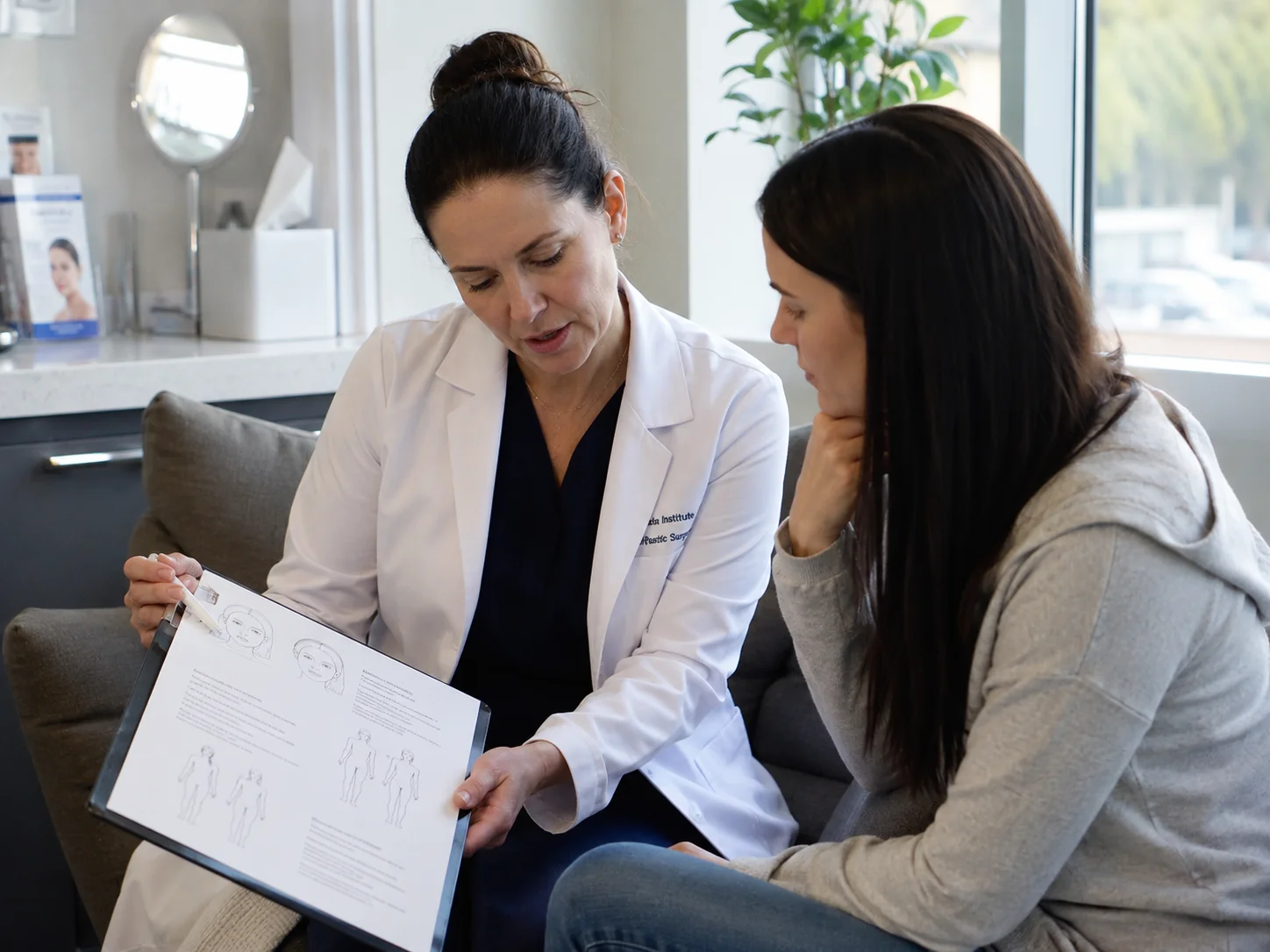plastic surgery treatment planning session