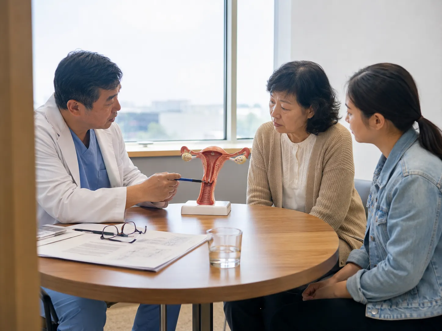 hysterectomy anatomical model consultation