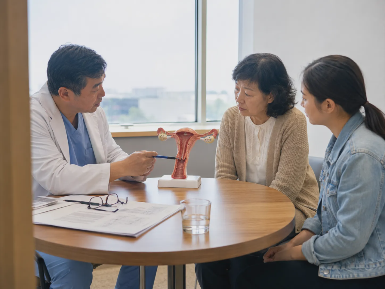 hysterectomy anatomical model consultation