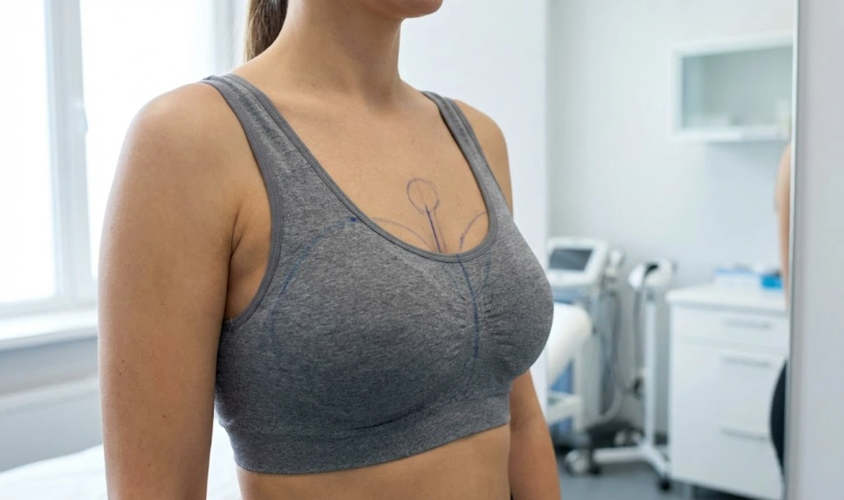 upper torso of a woman