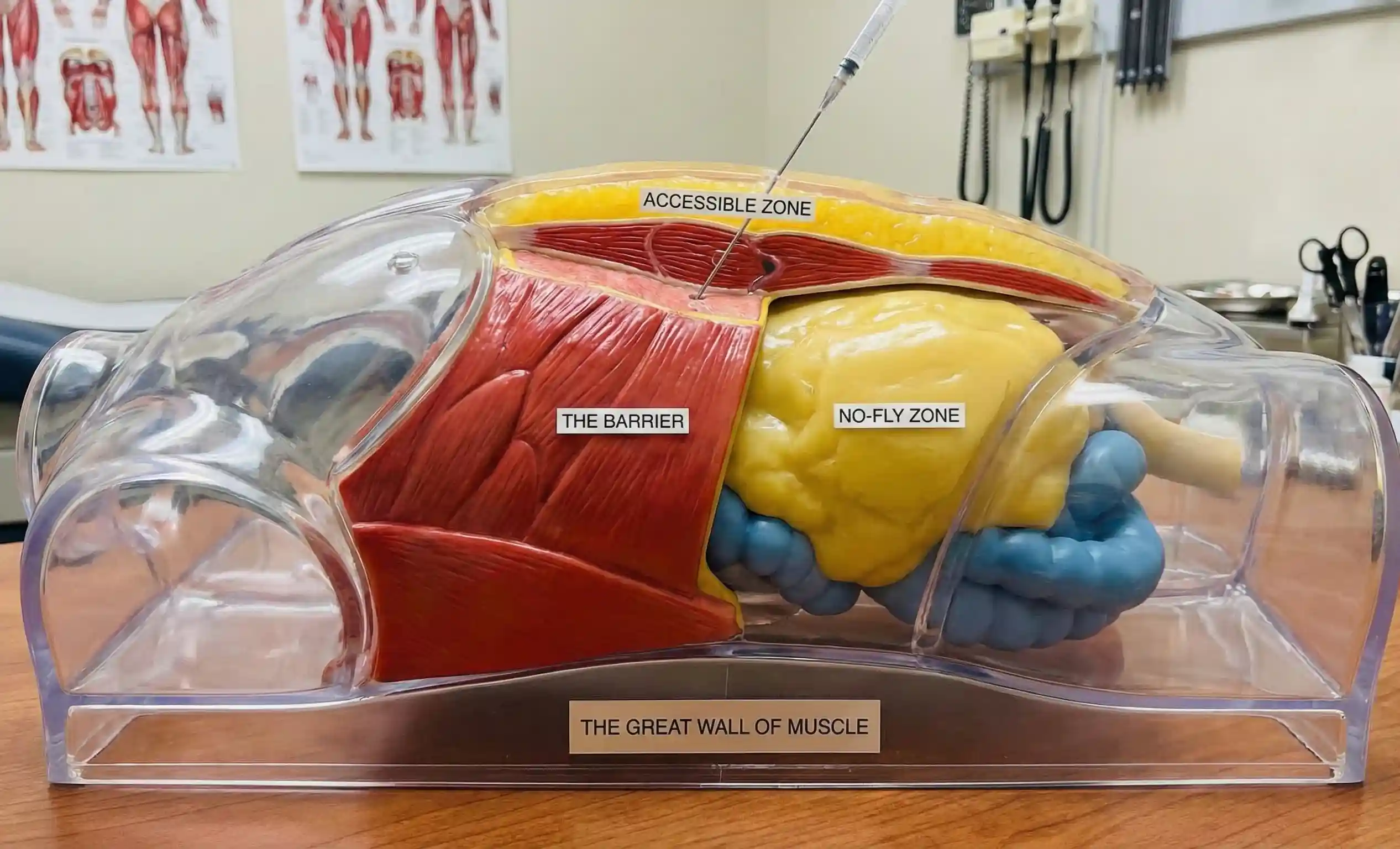 anatomical torso model great wall of muscle