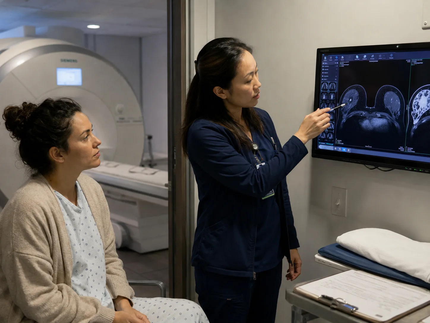 mri results of breast implant leaking