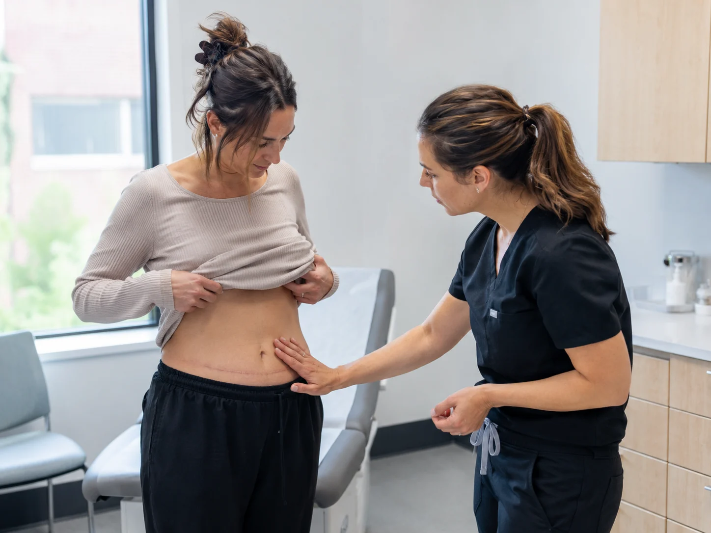 tummy tuck results follow up examination