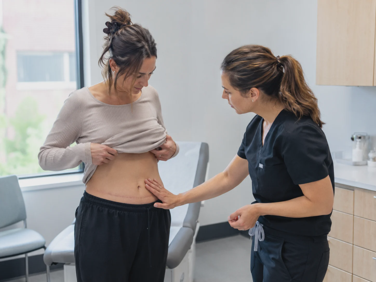 tummy tuck results follow up examination