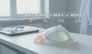 3d anatomical breast implant healing timeline overlay