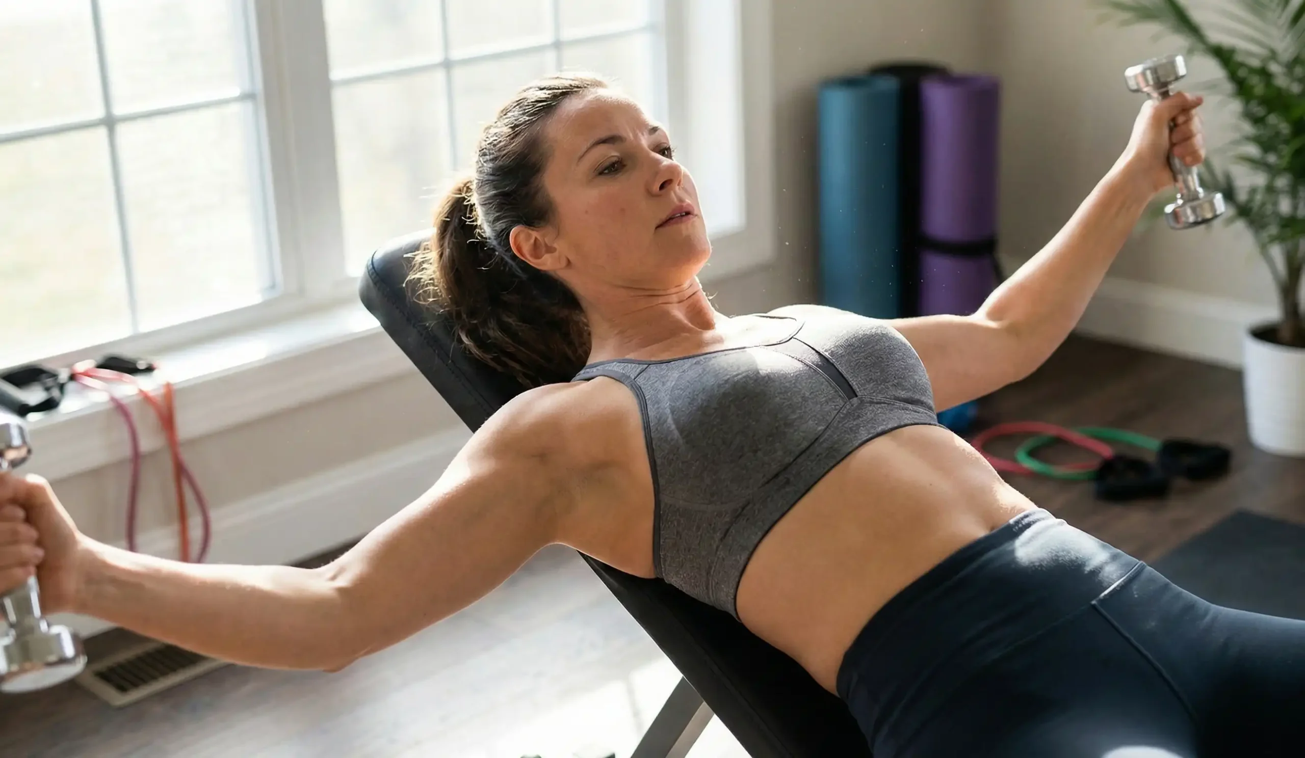 exercising with breast implants pectoral muscle movement