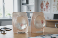 breast lift vs implant 3d comparison model