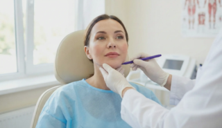 facelift consultation marking