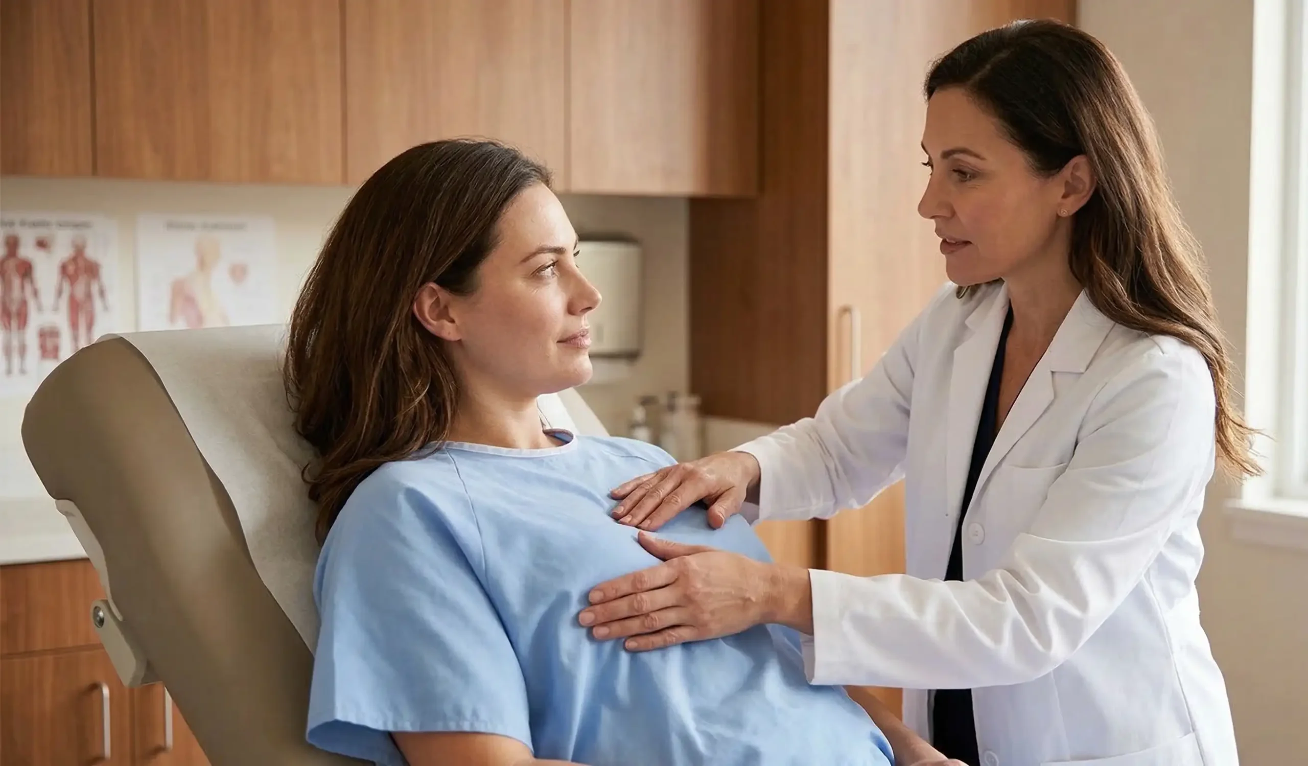 clinical breast lift examination surgeon patient