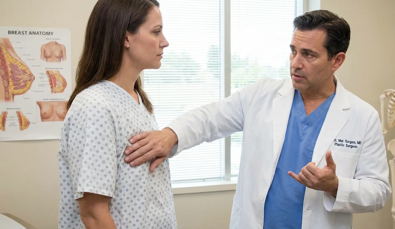 surgeon explaining lateral pocket limitations