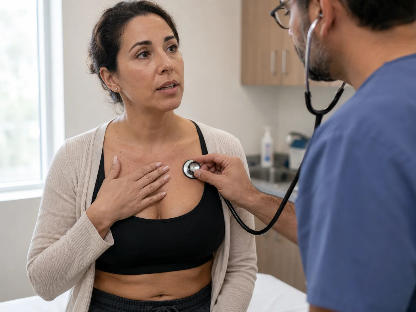 breast implants affecting breathing