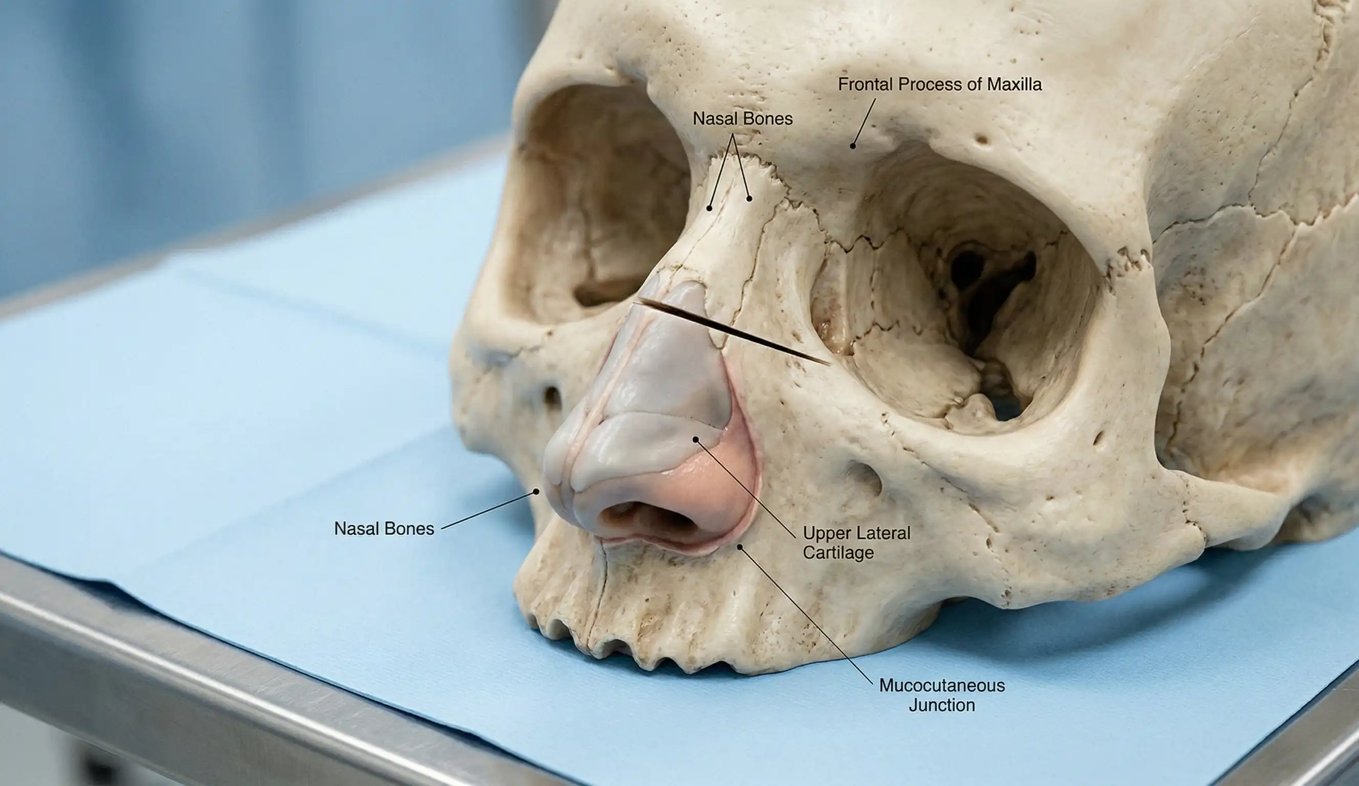 3d skull anatomy piezo rhinoplasty nasal bone model