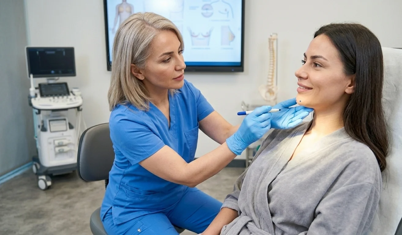 clinical chin lipo fat assessment consultation
