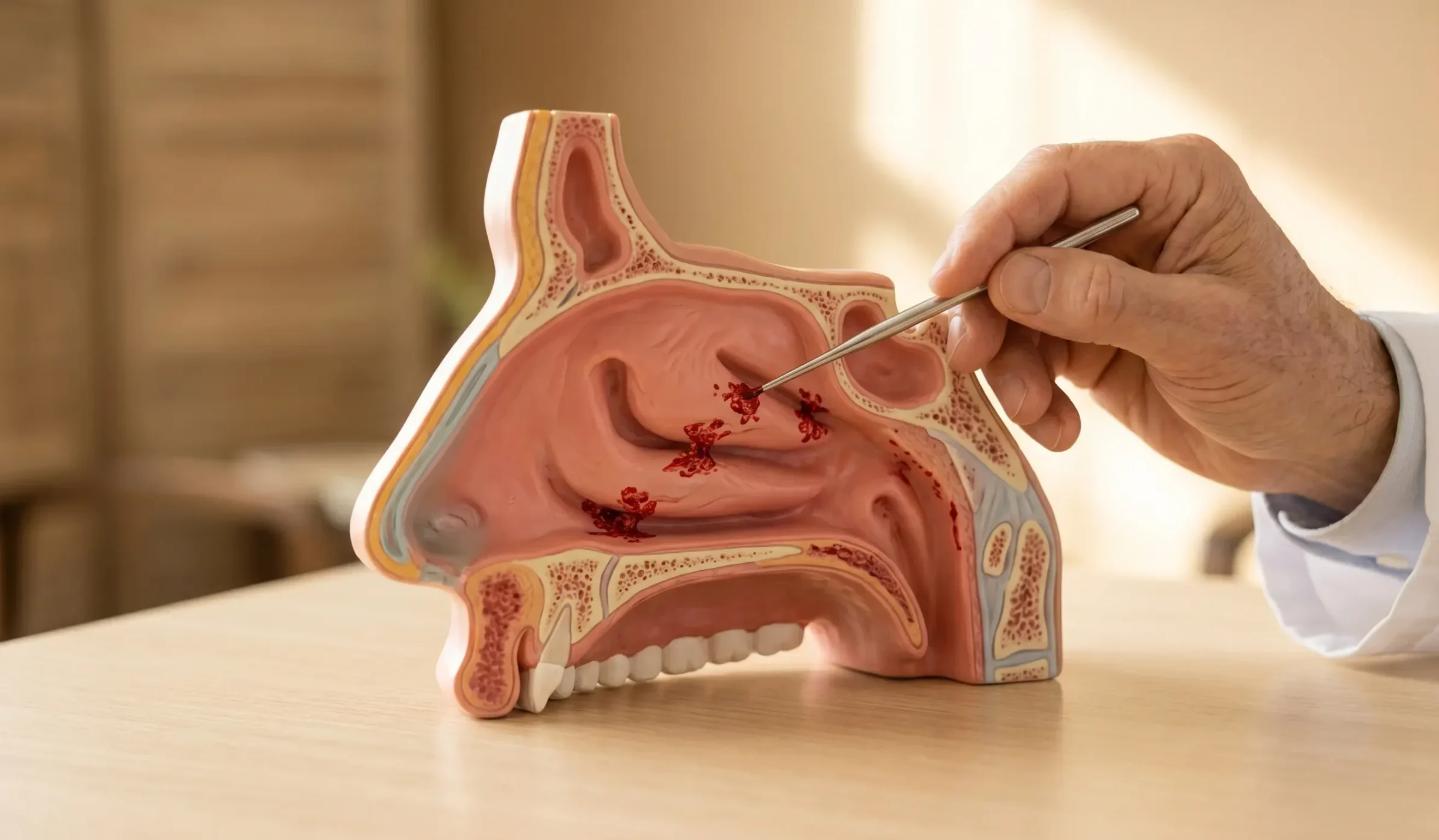 rhinoplasty dry blood 3d model