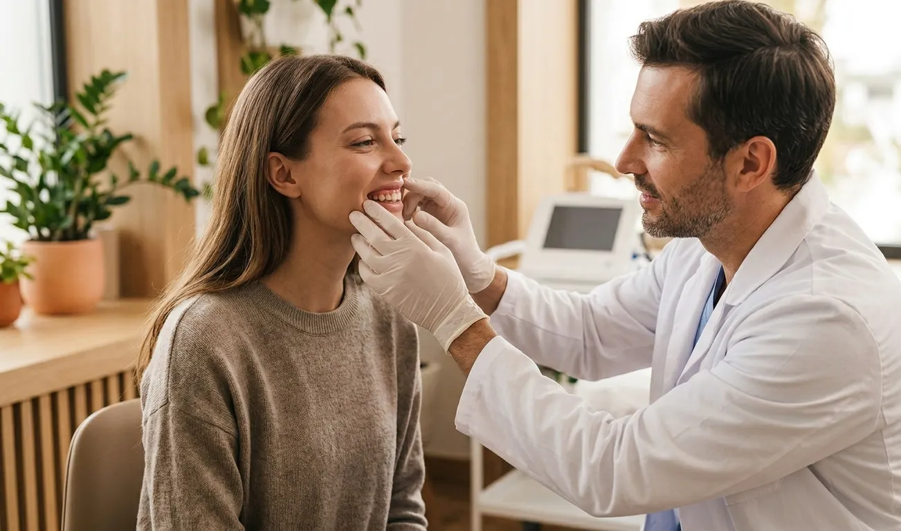 clinical gummy smile examination