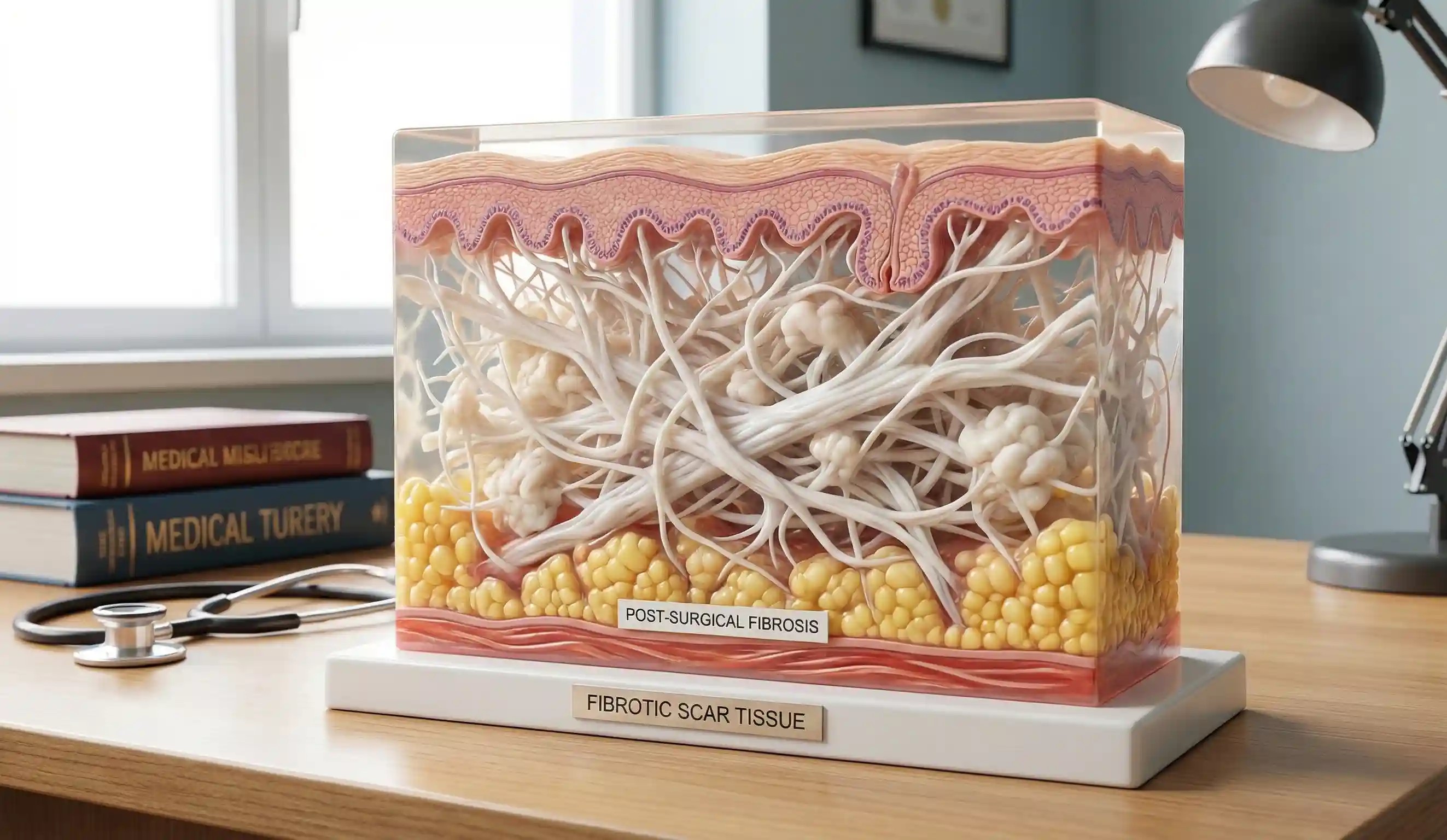 model anatomic post chirurgical fibroza colagen